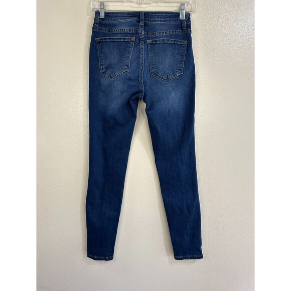 KanCan Classic Madison Mid Rise Skinny Dark Blue Jeans Size 5/26 Stretch - Picture 3 of 3